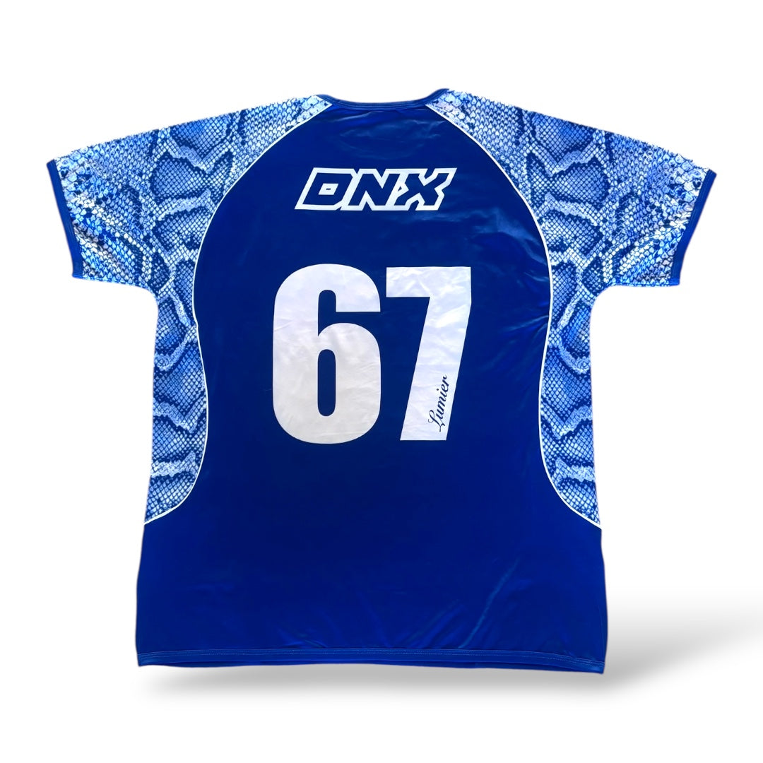 SNAKESKIN FOOTY SHIRT (BLUE)